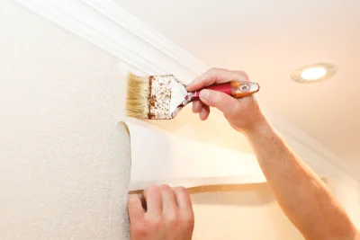 Pose de papier peint à Mont — revêtements muraux et toiles de verre